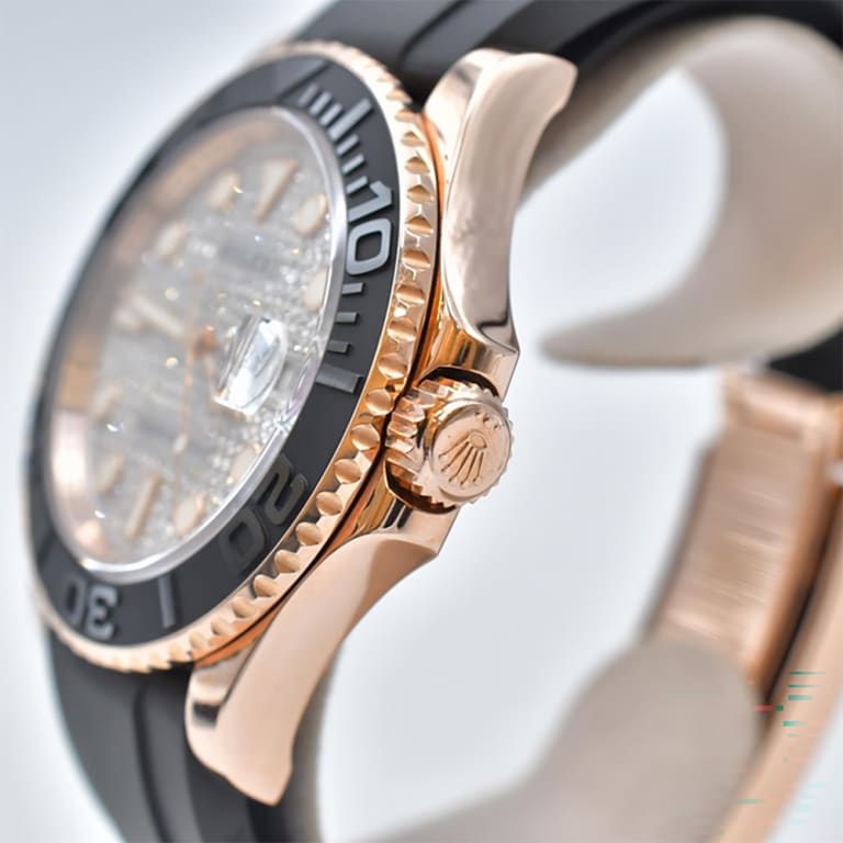 Yacht-Master Rose Gold Oysterflex Pave Dial 40mm Product Image 4