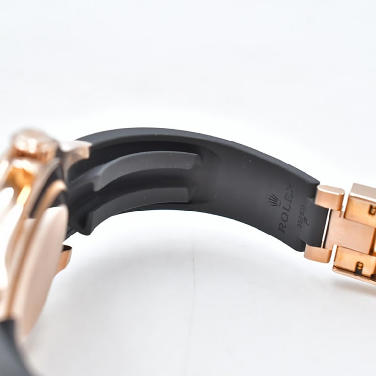 Yacht-Master Rose Gold Oysterflex Pave Dial 40mm Product Image 9