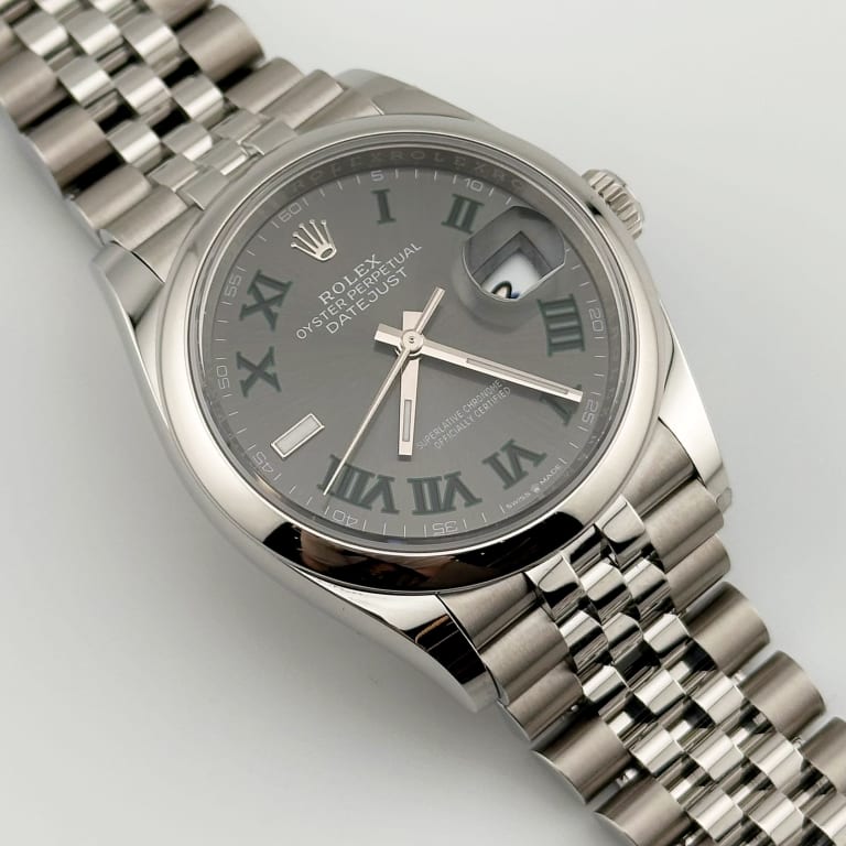 Datejust "Wimbledon" Steel Grey Dial 36mm Product Image 1