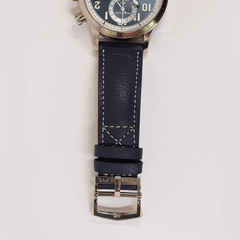 Calatrava Pilot Travel Time Chronograph White Gold Grey Dial 42mm Product Image 5