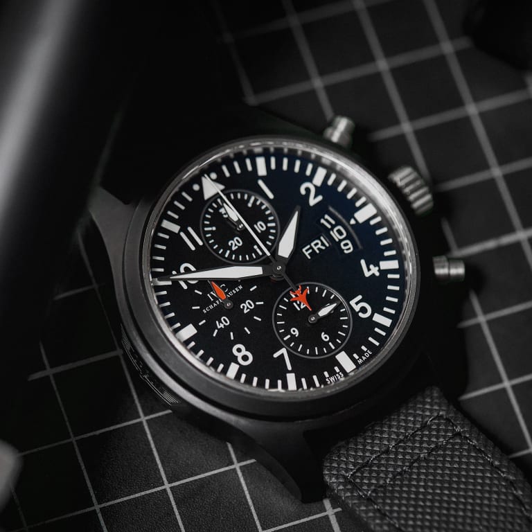 Pilot's Chronograph Top Gun Ceramic Black Dial 44mm Product Image 13