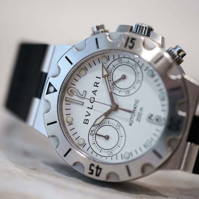 Diagono Scuba Chronograph Steel White Dial 38mm Product Image 12