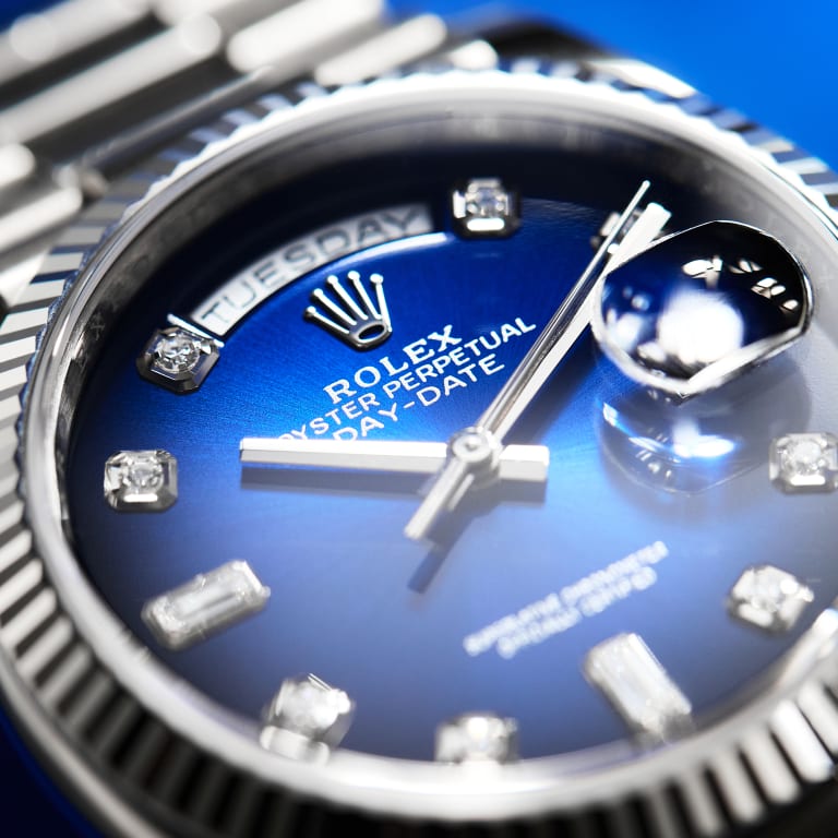 Day-Date White Gold Blue Ombré Dial 36mm Product Image 6