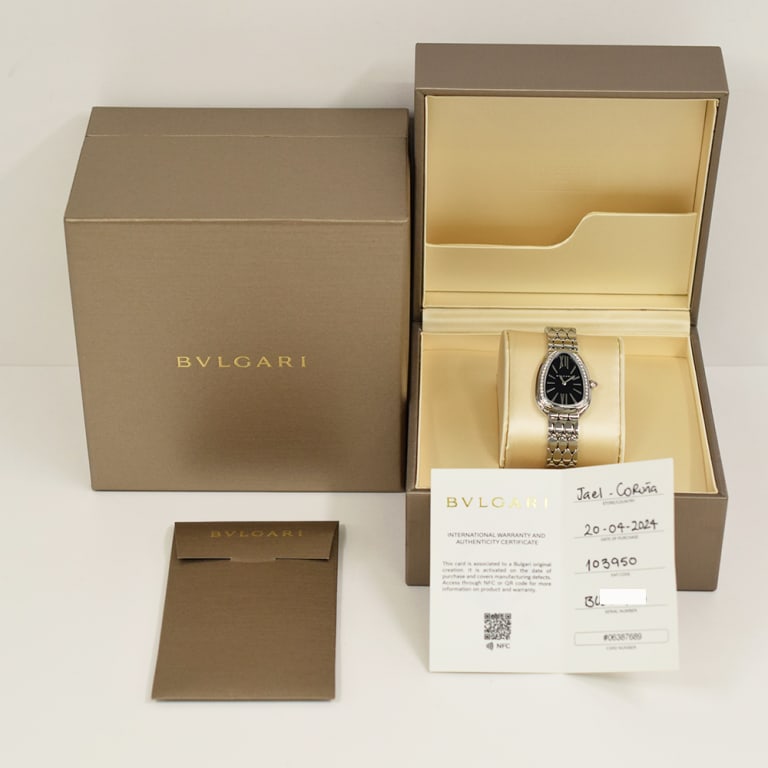 Serpenti Seduttori Steel Diamond Black Dial 33mm Product Image 10