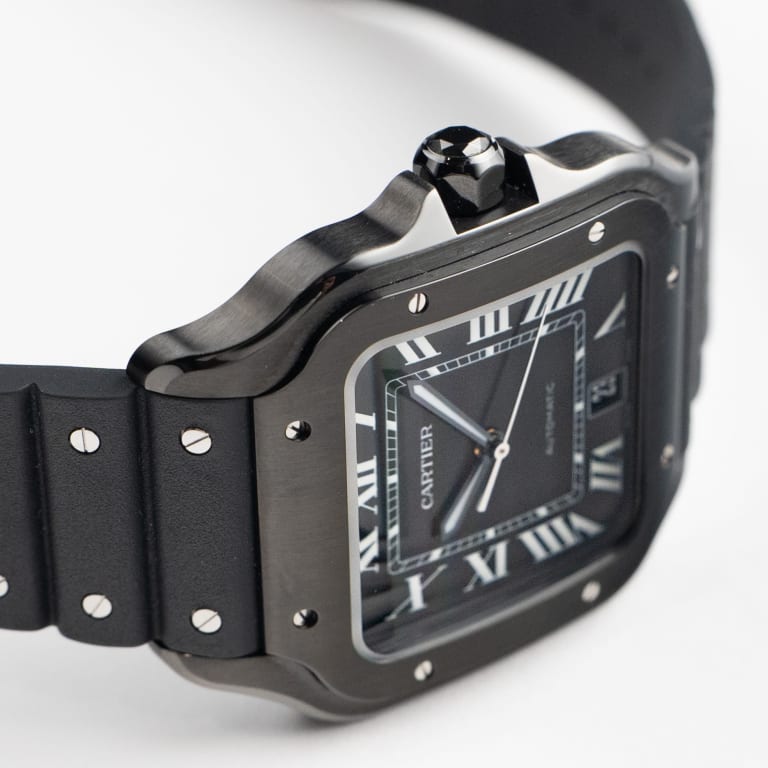 Santos de Cartier Steel Black Dial 39mm Product Image 3