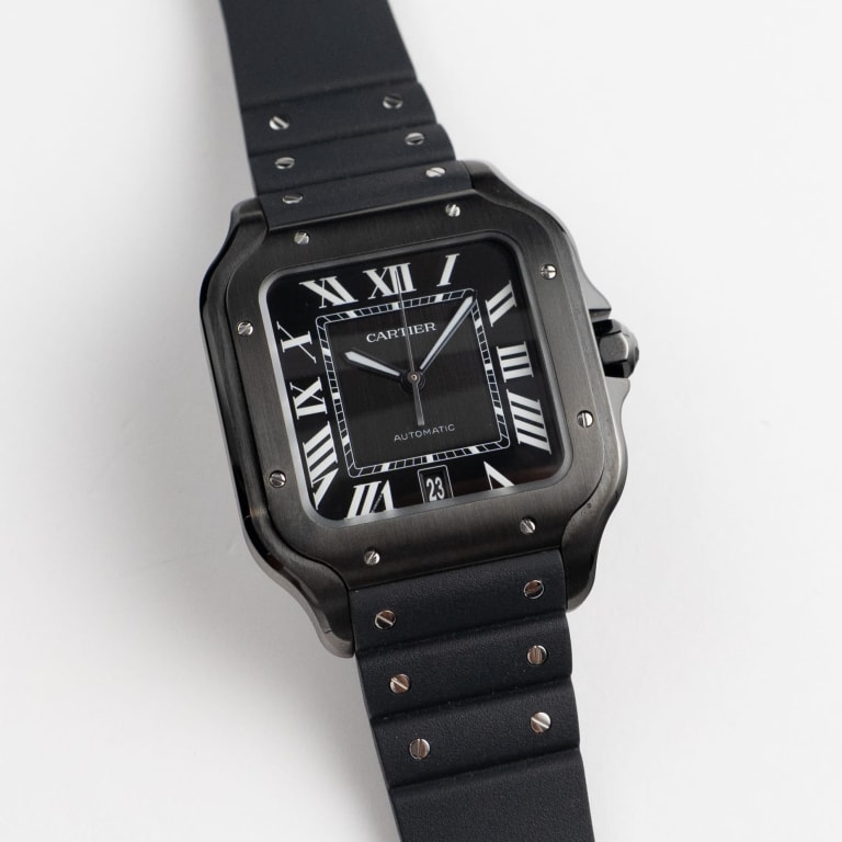 Santos de Cartier Steel Black Dial 39mm Product Image 1