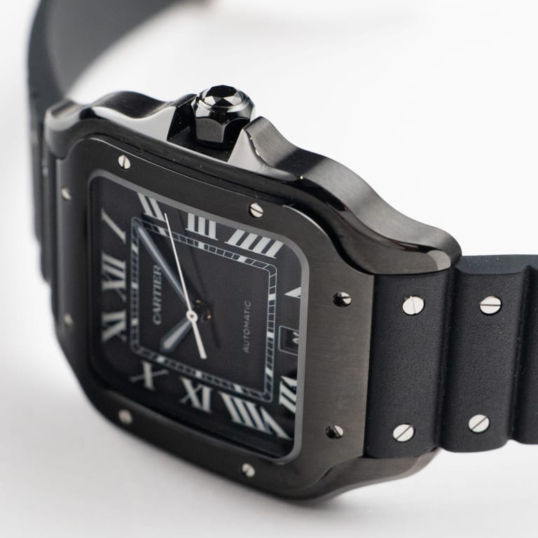 Santos de Cartier Steel Black Dial 39mm Product Image 2