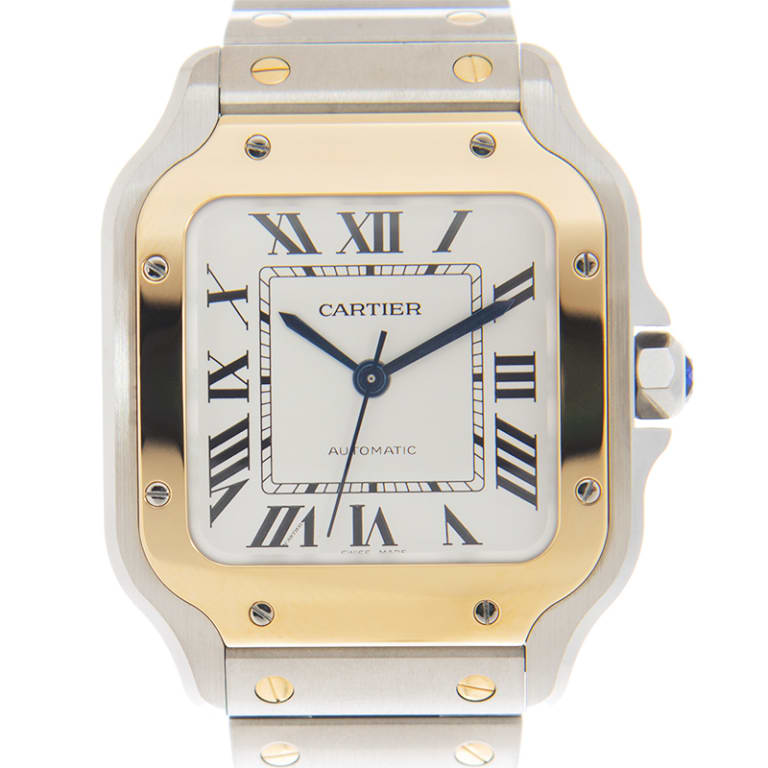 Santos de Cartier Yellow Gold & Steel White Dial 35mm Product Image 3