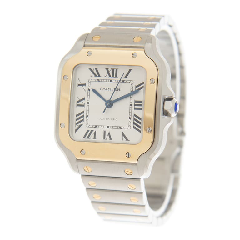 Santos de Cartier Yellow Gold & Steel White Dial 35mm Product Image 2