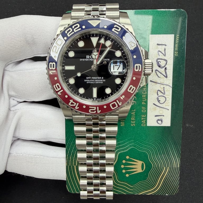 GMT-Master II Steel Jubilee Black Dial "Pepsi" 40mm Product Image 2
