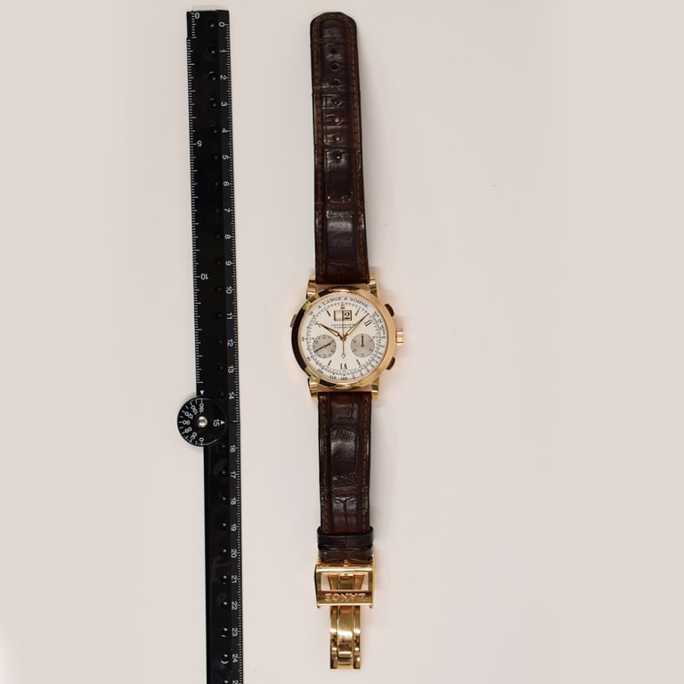 Saxonia Chronograph Rose Gold Silver Dial 39mm Product Image 9
