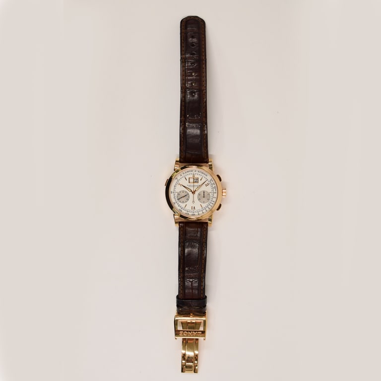 Saxonia Chronograph Rose Gold Silver Dial 39mm Product Image 1