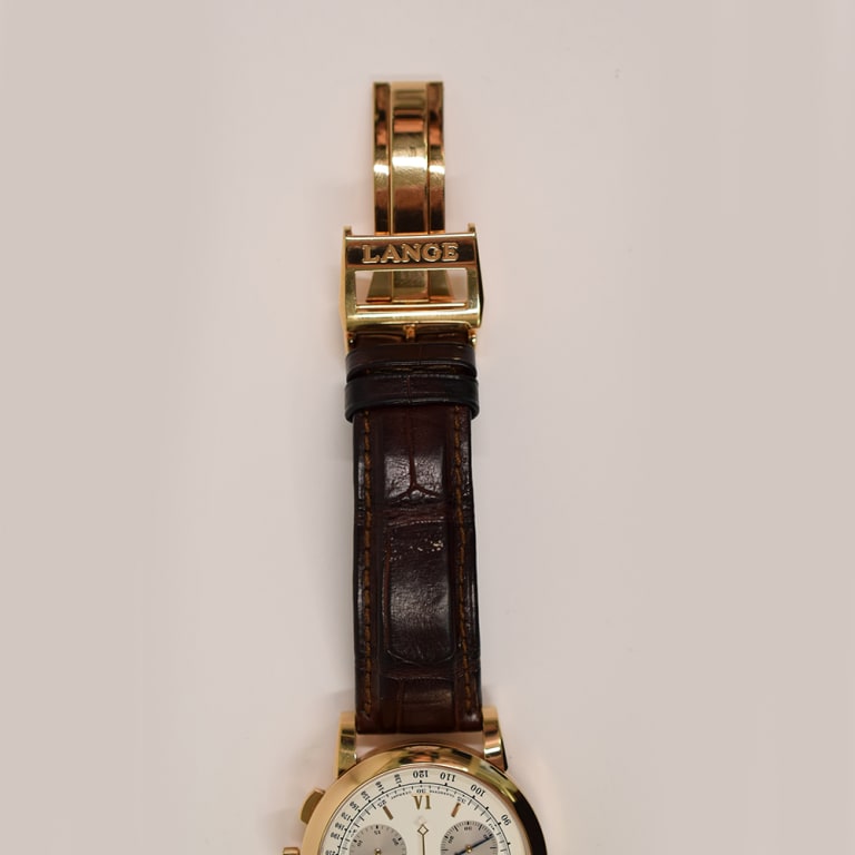 Saxonia Chronograph Rose Gold Silver Dial 39mm Product Image 3
