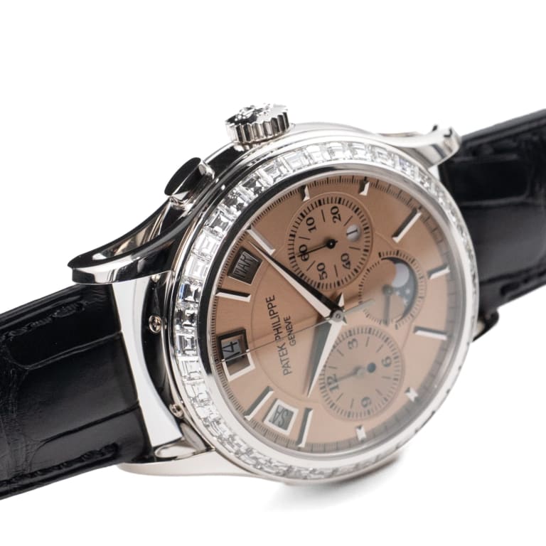 Minute Repeater Perpetual Calendar Chronograph Platinum Diamond Salmon Dial 42mm Product Image 3