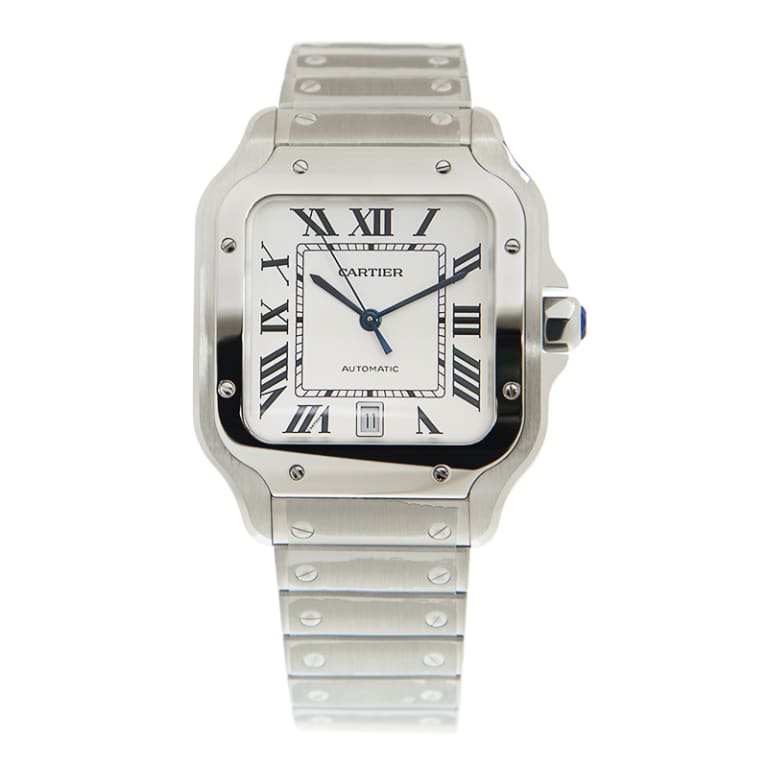 Santos de Cartier Steel Silver Dial 39mm Product Image 1