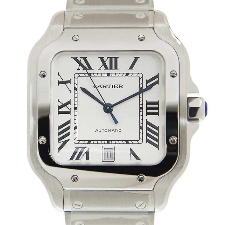 Santos de Cartier Steel Silver Dial 39mm Product Image 3