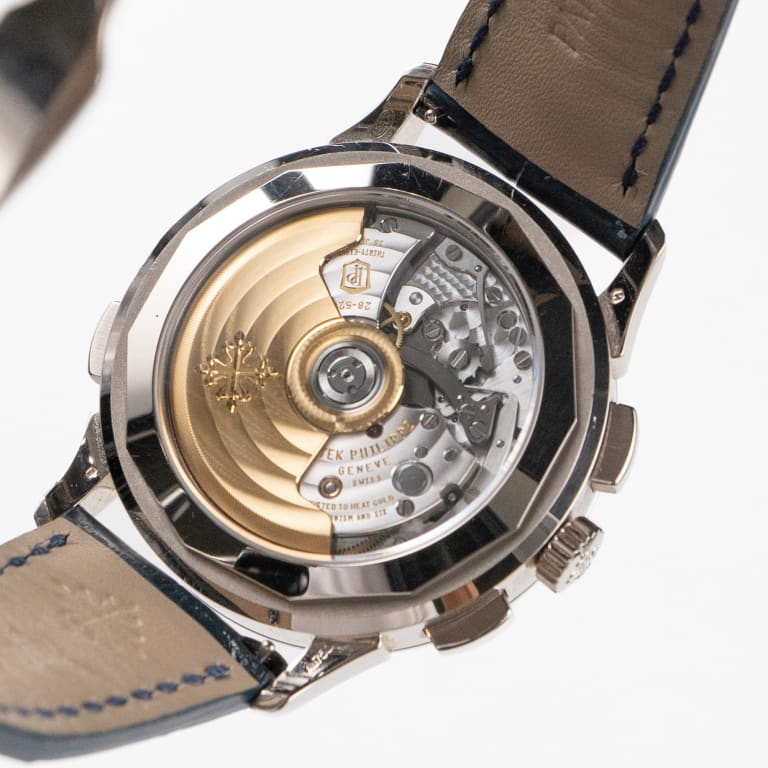 World Time Chronograph White Gold Blue Dial 39mm Product Image 9