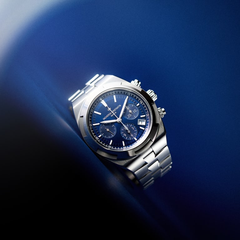 Overseas Chronograph Steel Blue Dial 42mm Product Image 1