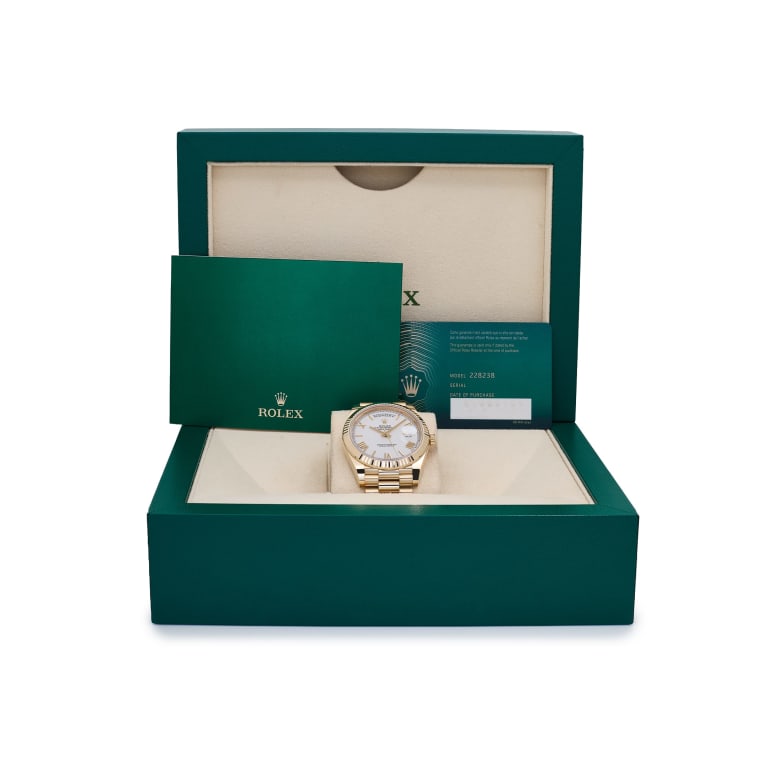 Day-Date Yellow Gold White Dial 40mm Product Image 10