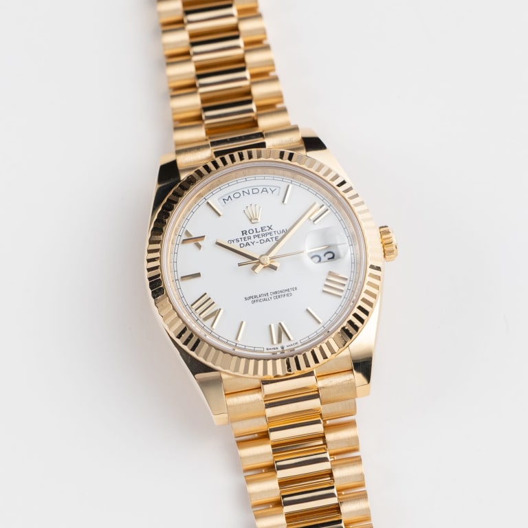 Day-Date Yellow Gold White Dial 40mm Product Image 1