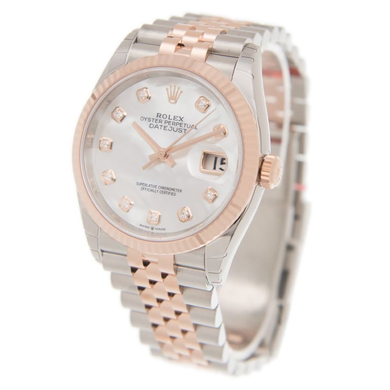 Datejust Rose Gold & Steel Jubilee Mother of Pearl Dial 36mm Product Image 2