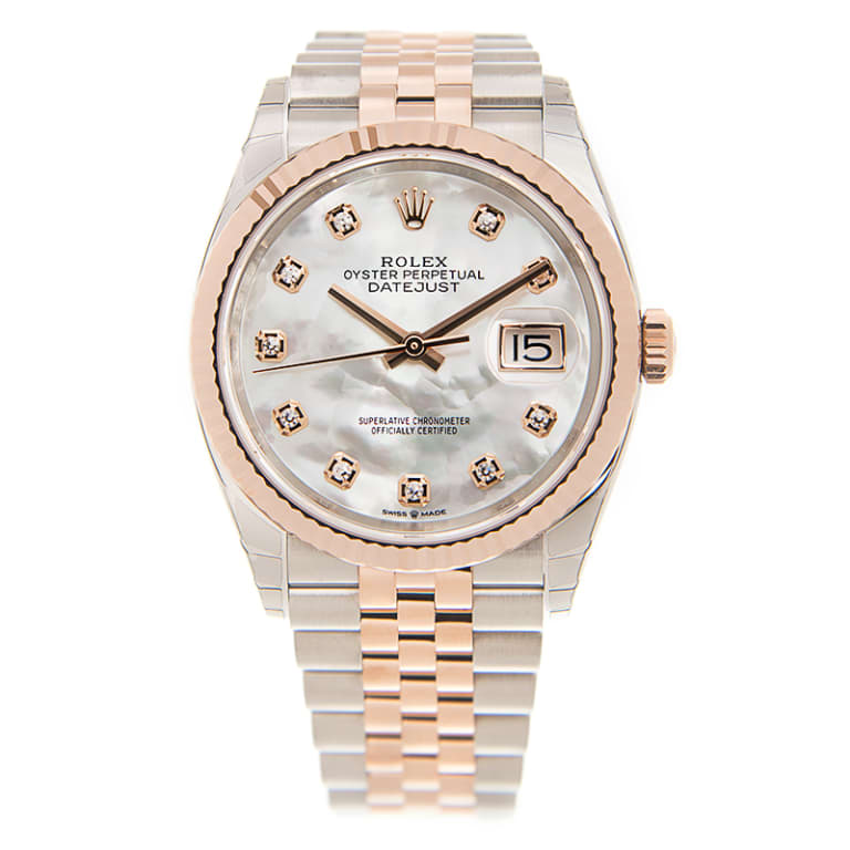 Datejust Rose Gold & Steel Jubilee Mother of Pearl Dial 36mm Product Image 1