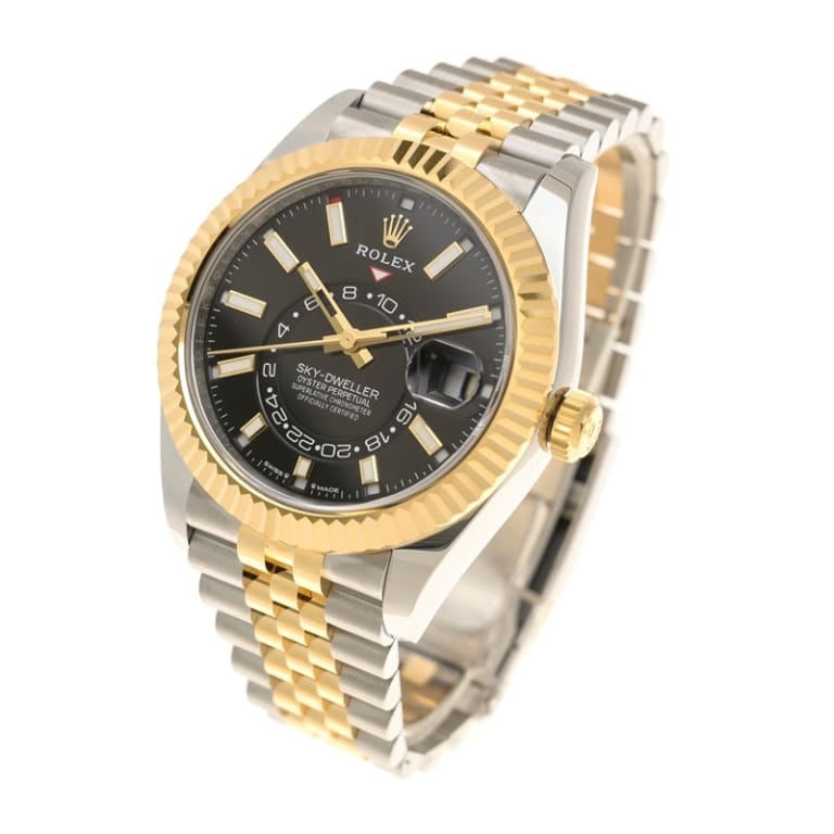 Sky-Dweller Yellow Gold & Steel Jubilee Black Dial 42mm Product Image 2