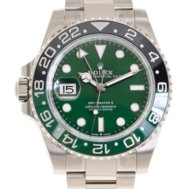 GMT-Master II White Gold Green Dial 40mm Product Image 3