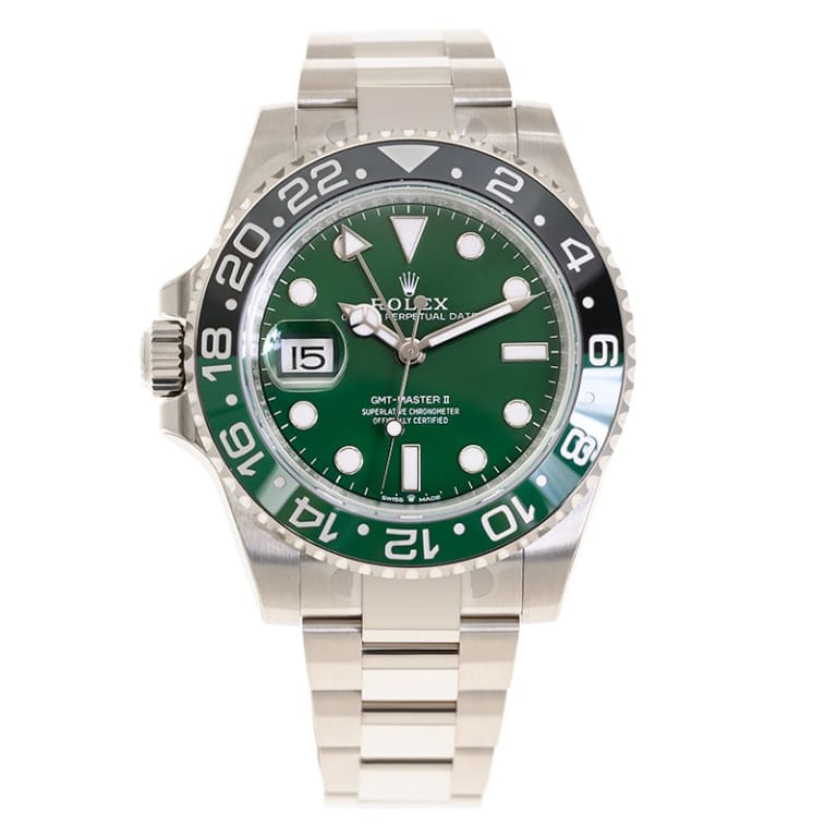 GMT-Master II White Gold Green Dial 40mm Product Image 1