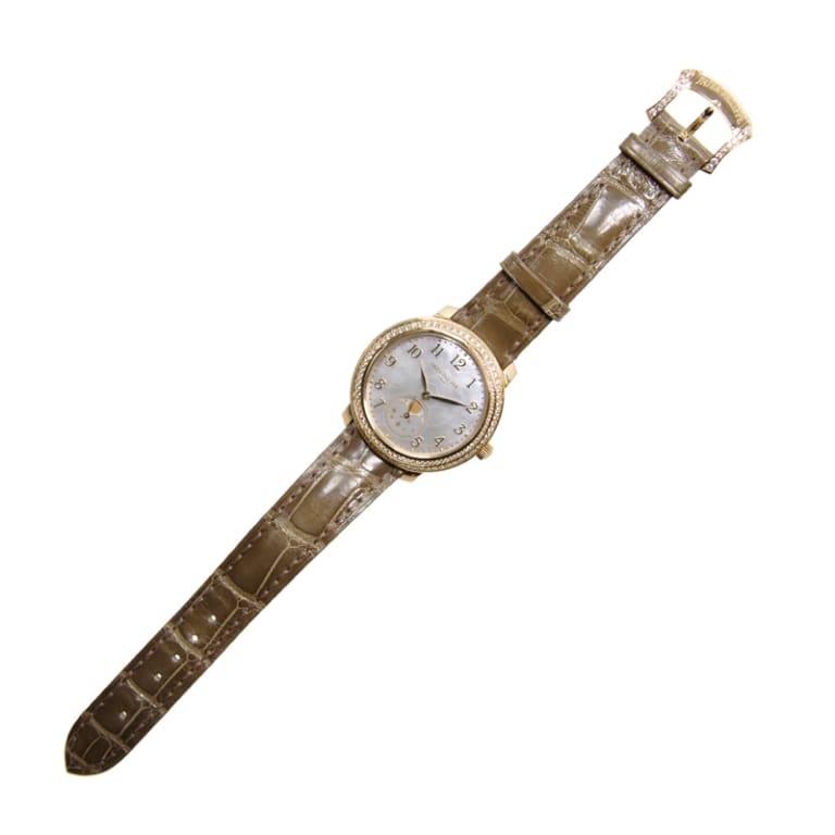 Moonphase Rose Gold Diamond Mother of Pearl Dial 33mm Product Image 3