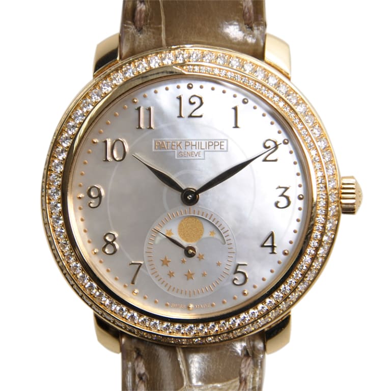 Moonphase Rose Gold Diamond Mother of Pearl Dial 33mm Product Image 1