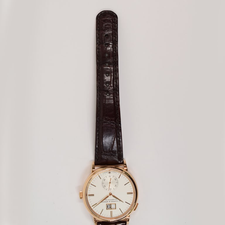 Saxonia Date Rose Gold Silver Dial 38mm Product Image 3