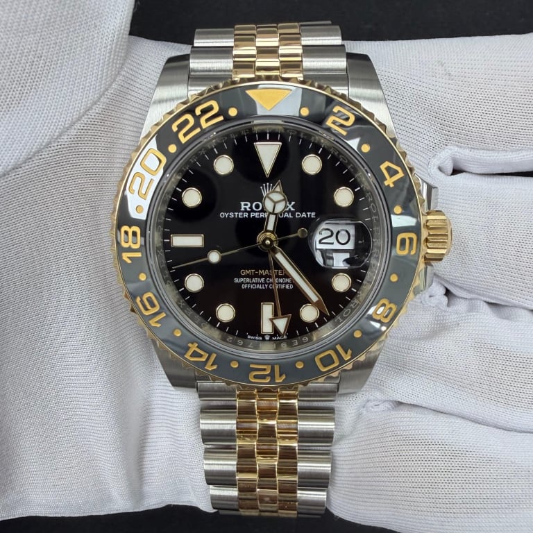 GMT-Master II Yellow Gold & Steel Jubilee Black Dial 40mm Product Image 1
