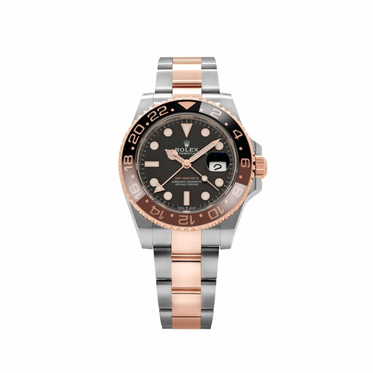 GMT-Master II "Rootbeer" Rose Gold & Steel Black Dial 40mm Product Image 8