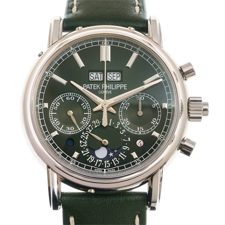 Perpetual Calendar Split-Seconds Chronograph White Gold Green Dial 40mm Product Image 1