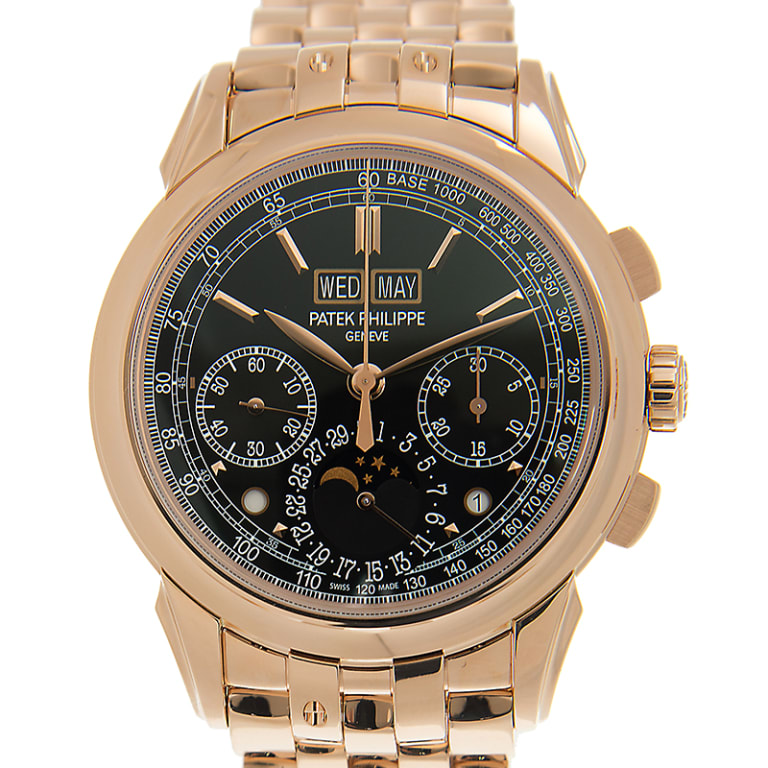 Perpetual Calendar Chronograph Rose Gold Black Dial 41mm Product Image 1