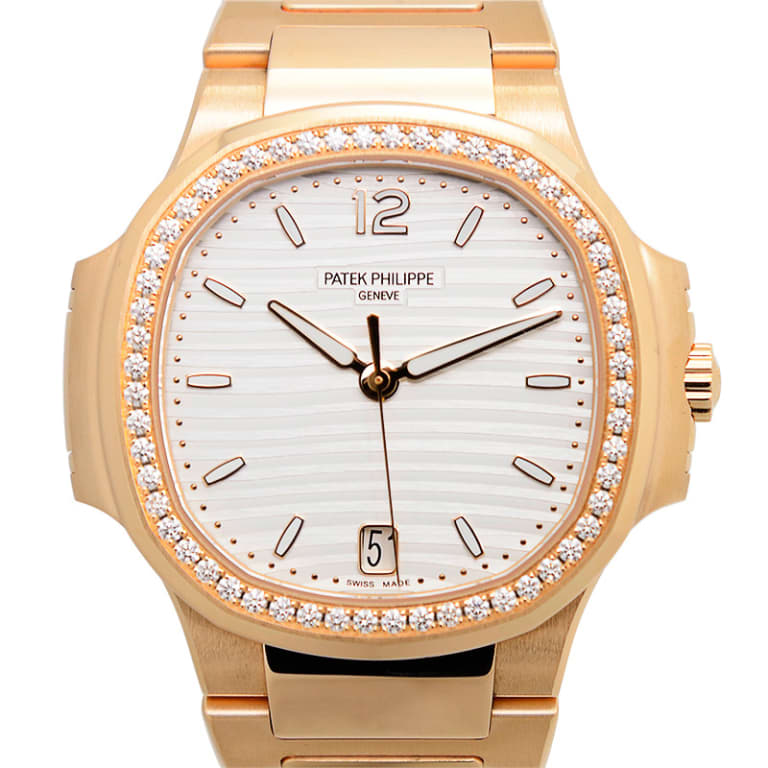 Nautilus Rose Gold Diamond White Dial 35mm Product Image 3