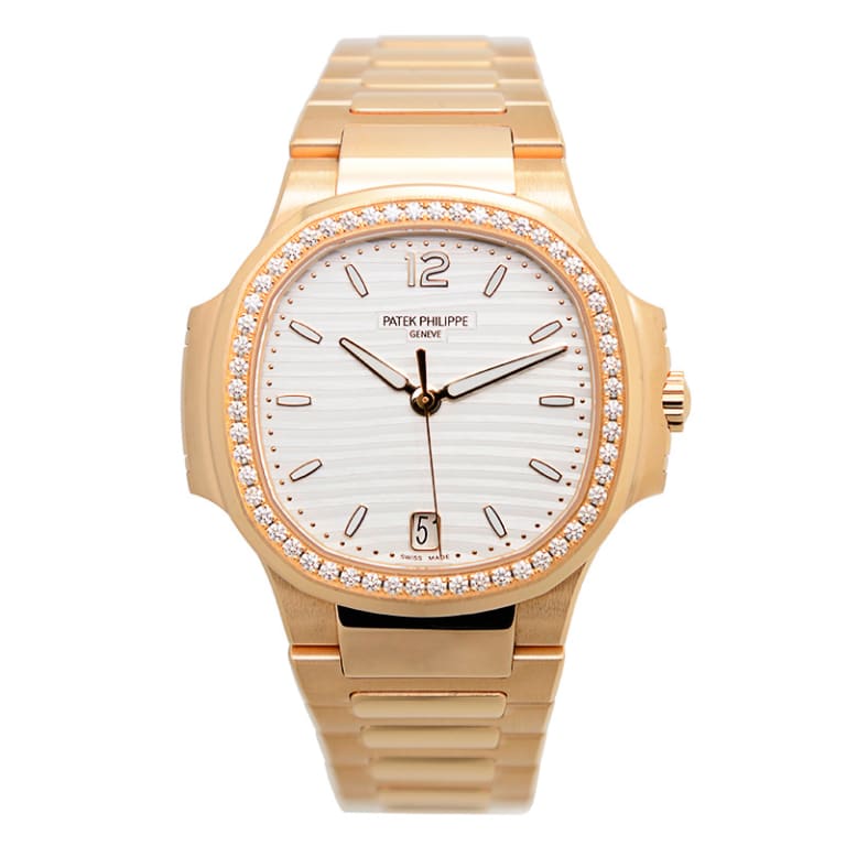 Nautilus Rose Gold Diamond White Dial 35mm Product Image 1