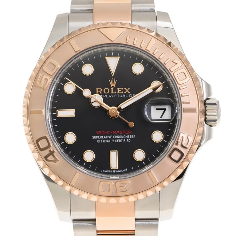 Yacht-Master Rose Gold & Steel Black Dial 37mm Product Image 3