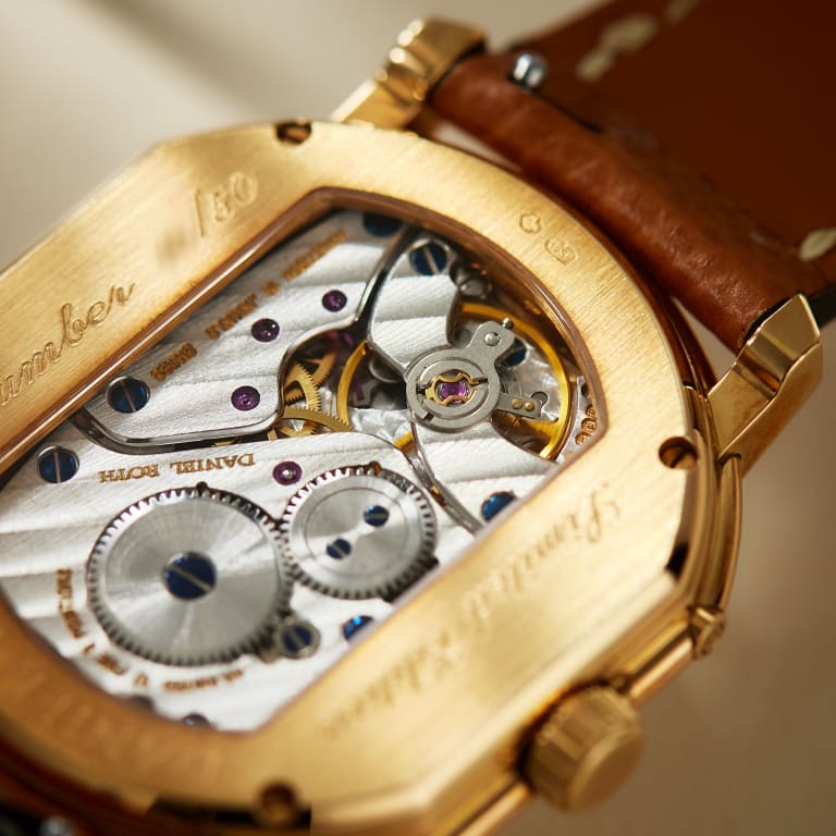 Moonphase Power Reserve Yellow Gold Silver Dial 33mm Product Image 14