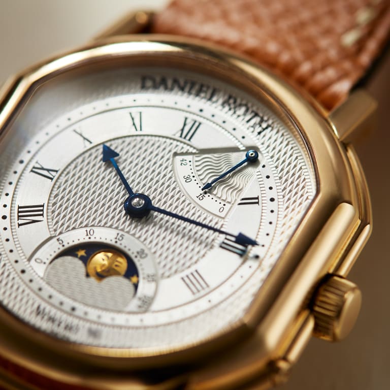 Moonphase Power Reserve Yellow Gold Silver Dial 33mm Product Image 12