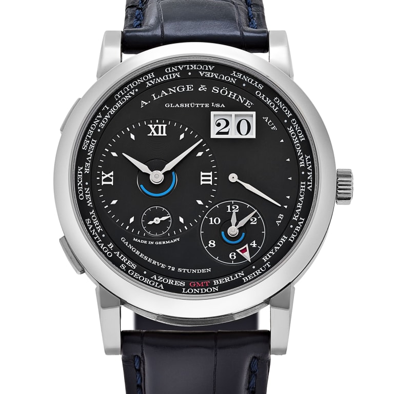 Lange 1 Time Zone White Gold Black Dial 42mm Product Image 2