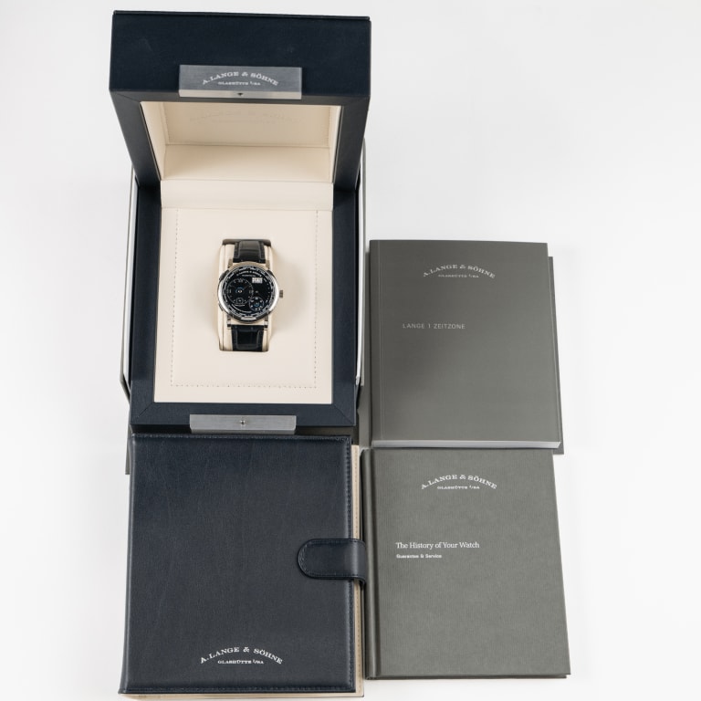 Lange 1 Time Zone White Gold Black Dial 42mm Product Image 3