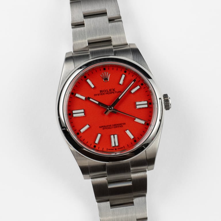 Oyster Perpetual Steel Red Dial 41mm Product Image 1