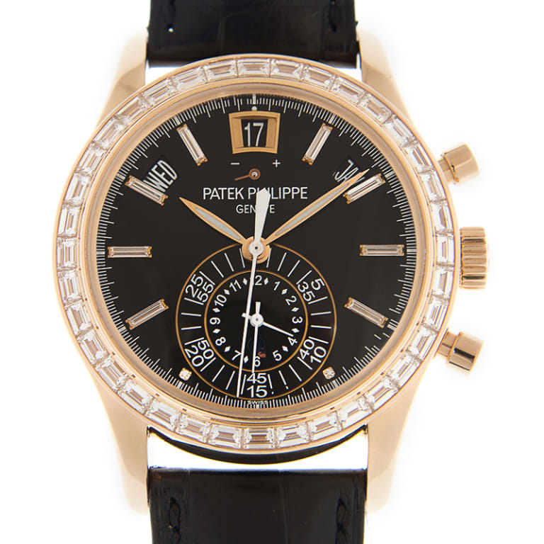 Complications Annual Calendar Chronograph Rose Gold Diamond Black Dial 40mm Product Image 1