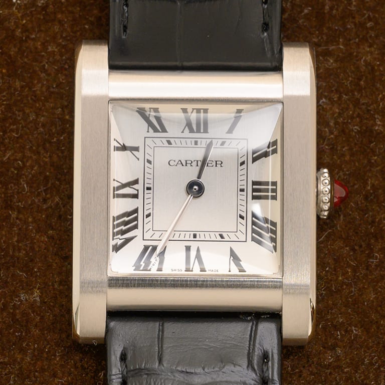 Tank Normale Platinum Silver Dial 25mm Product Image 1