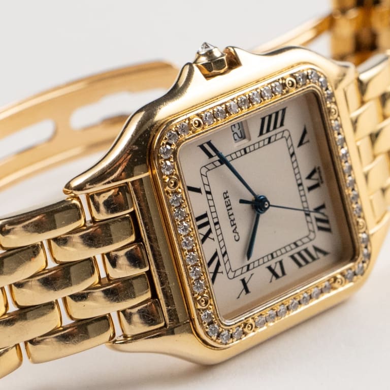Panthère de Cartier Yellow Gold Diamond White Dial 27mm Product Image 3