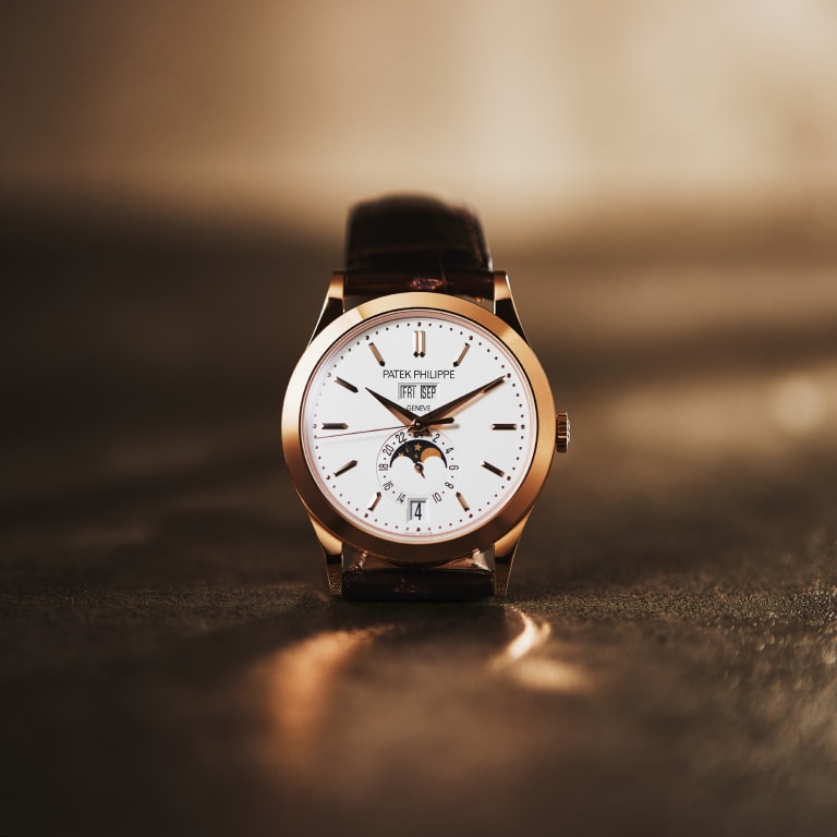 Annual Calendar Rose Gold Silver Dial 38mm Product Image 5