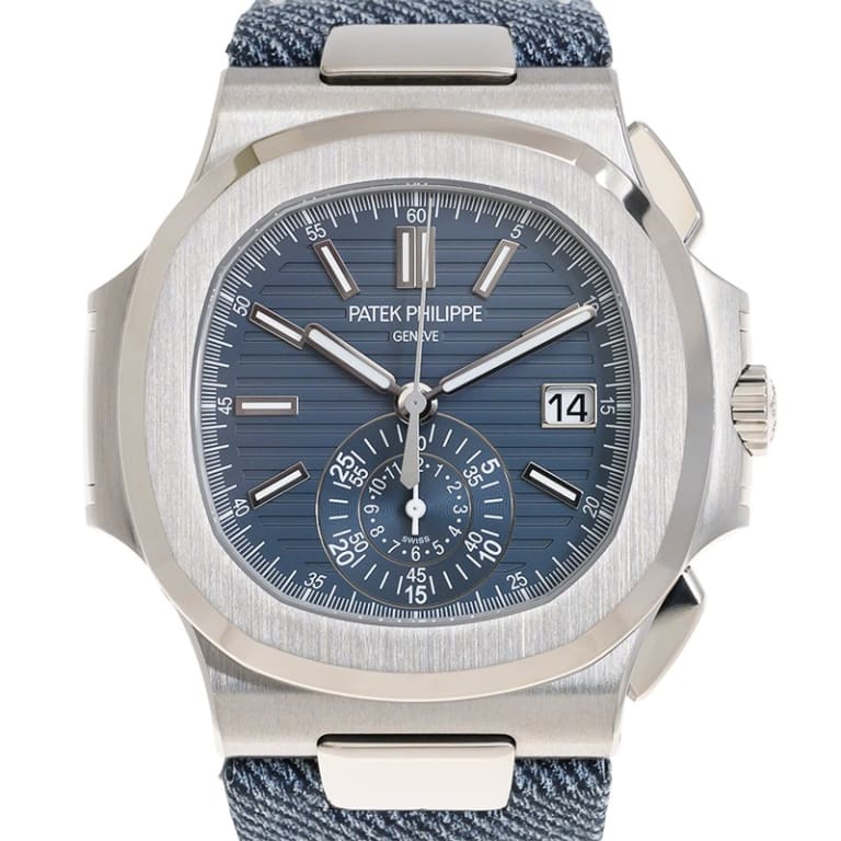 Nautilus Chronograph White Gold Blue Dial 40mm Product Image 3