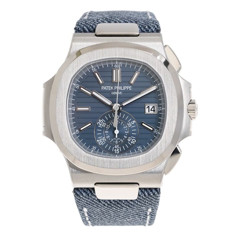 Nautilus Chronograph White Gold Blue Dial 40mm Product Image 1